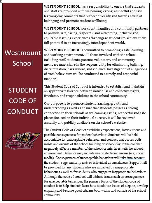 Student Conduct and Discipline