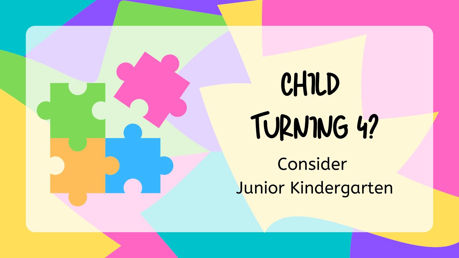 Junior Kindergarten (Preschool)